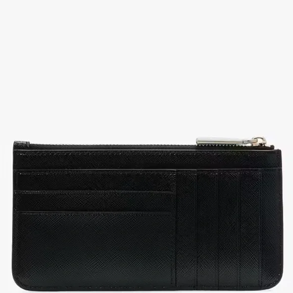 NWT Kate Spade Kenzie Boxed Large Slim Cardholder in Black - Picture 3 of 10